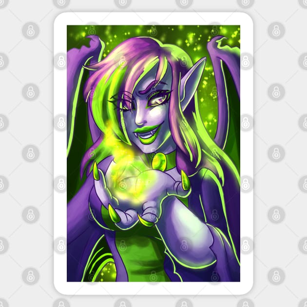 Jhudora the Dark Faerie Sticker by cometkins